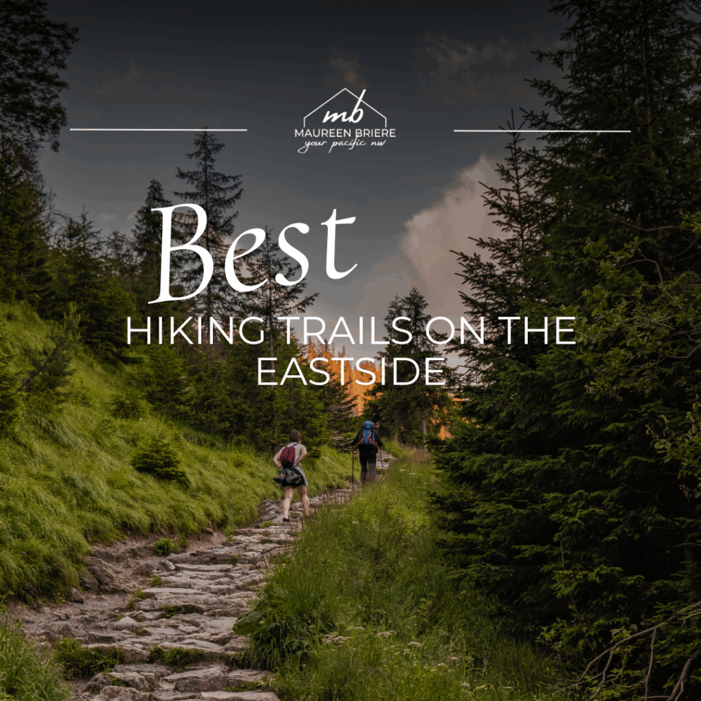 A hiker enjoying panoramic mountain views on Rattlesnake Ledge near North Bend, Washington — one of the best hiking trails on the Eastside.