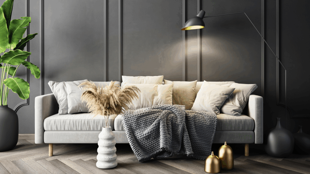 Bright, minimalist Pacific Northwest living room that reflects personal style and tells a home’s story through design.