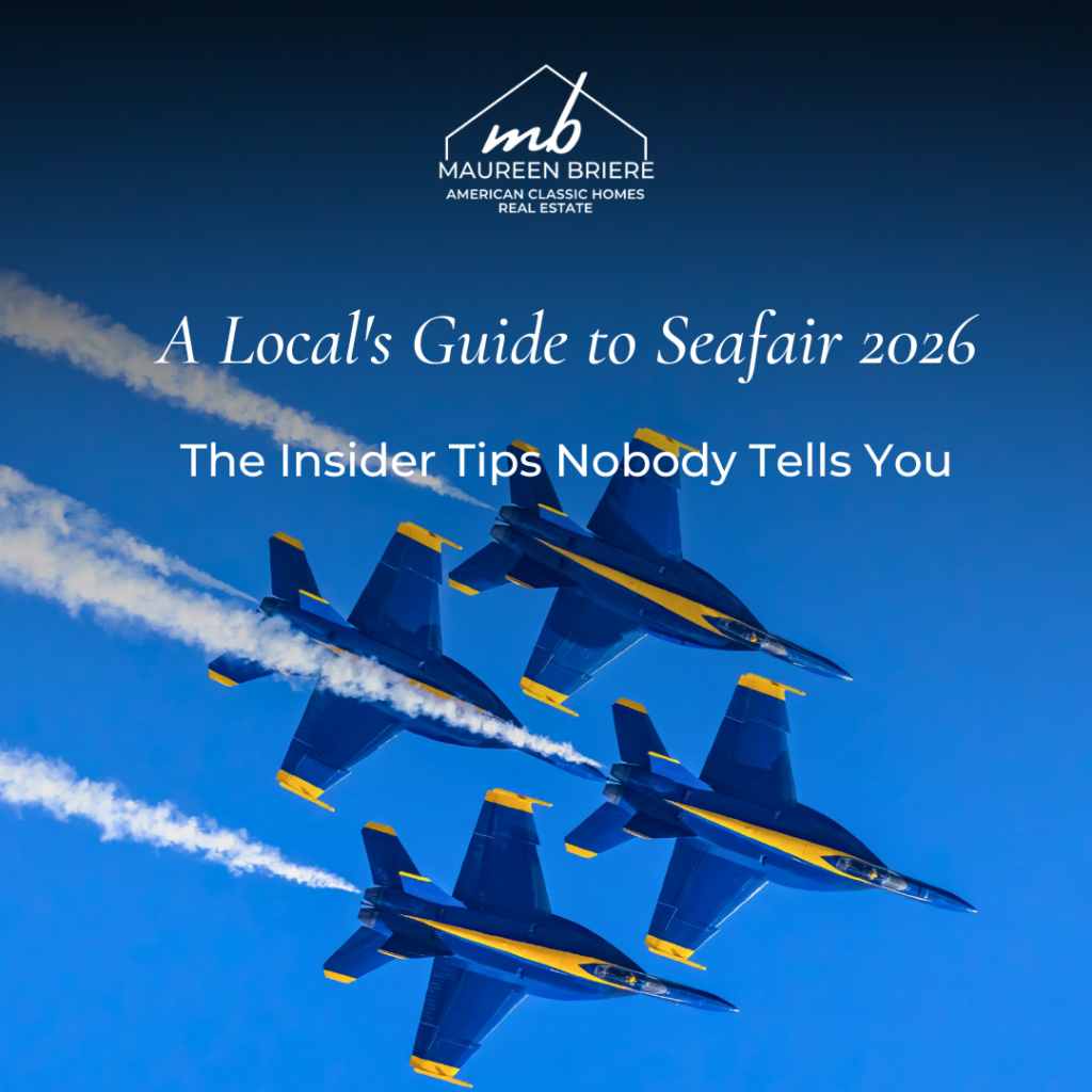 Blue Angels performing over Lake Washington during Seafair 2026 in Seattle