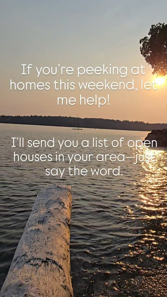 Anyone else love a good open house stroll on the weekend?
There’s just something fun about seeing what’s out there—whether you’re seriously house hunting or just dreaming a little. Let me know the area you’re interested in and I’ll send you a custom list of open houses happening nearby.
Zero pressure, just a great way to explore and get inspired!OpenHouseVibes WeekendPlansPNW PugetSoundLiving PNWRealEstate YourPacificNW AmericanClassicHomes SeattleLife EastsideRealEstate HomeGoals