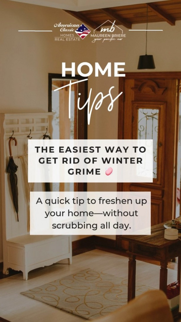 Start with just your entryway—shake out rugs, wipe down door handles, sweep the porch, and swap out your winter doormat. It’s a small change that makes your home feel clean and welcoming instantly!Try it and tell me what space you’re tackling next!

PNWHomeTips SpringCleaning HomeRefresh PNWRealEstate americanclassichomes maureenbriere yourpacificnw